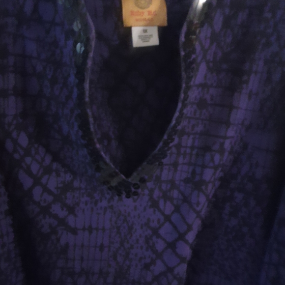 Ruby Rd. Purple Patterned Top - Picture 5 of 8